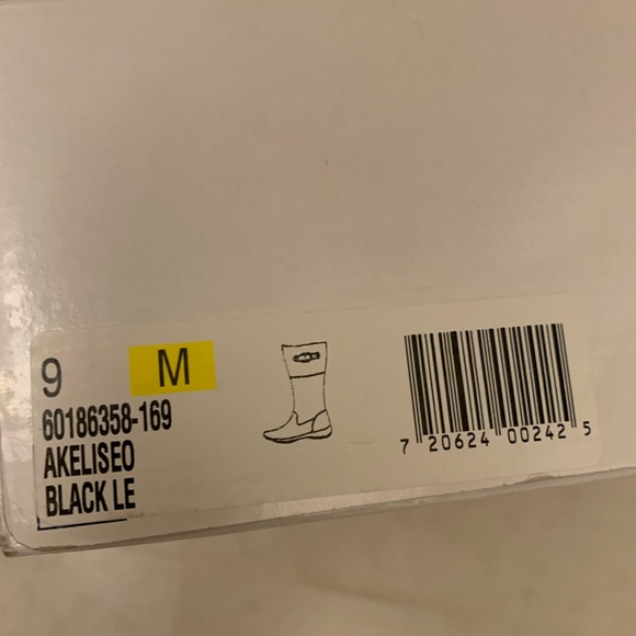 Anne Klein BNIB - black leather boots Sz 9 - Picture 6 of 13